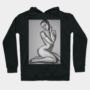 Posture 1 - Female Nude Hoodie